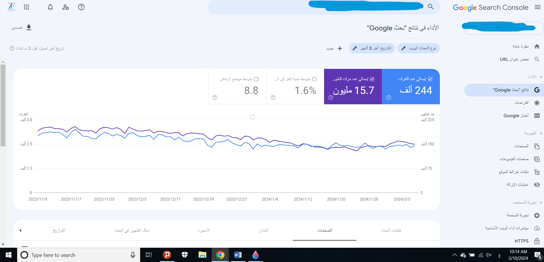 نمو الترافيك